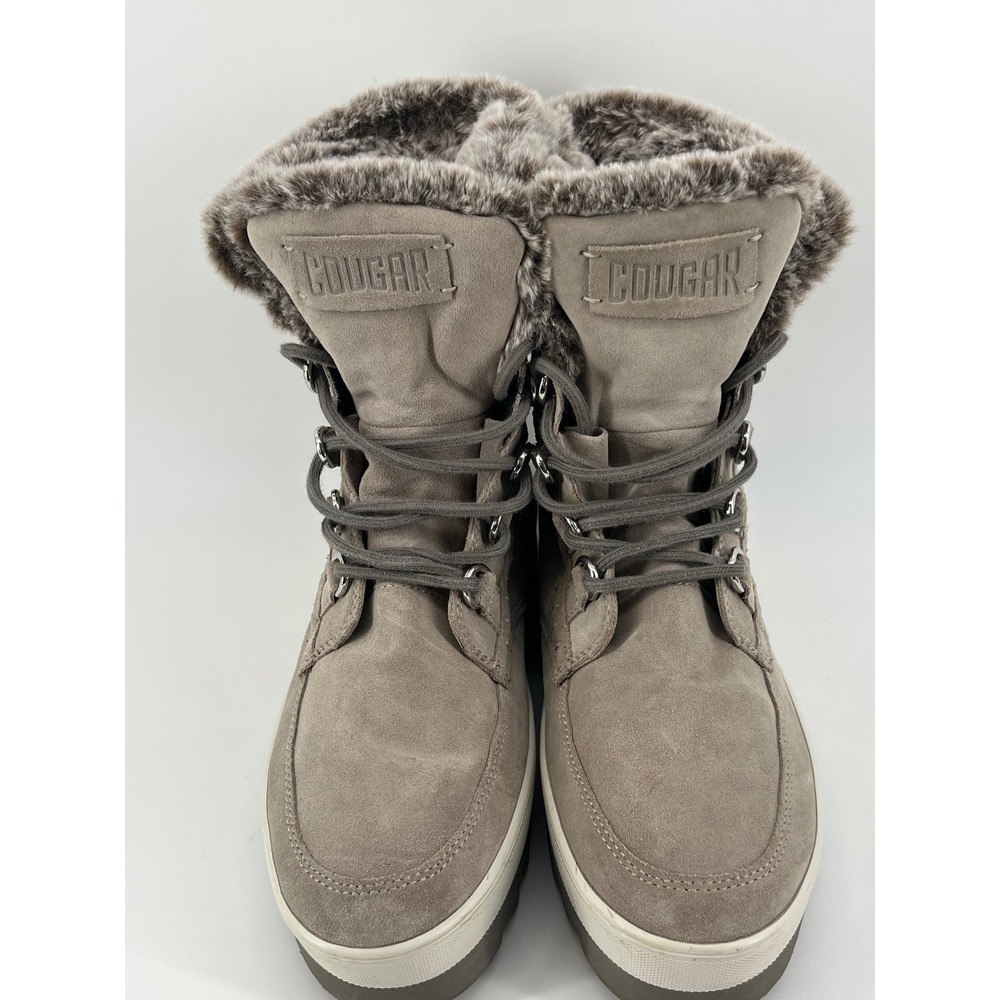 Cougar Vanetta Waterproof Suede Faux Fur Winter Snow Boots - Women's US 9 - Picture 3 of 7